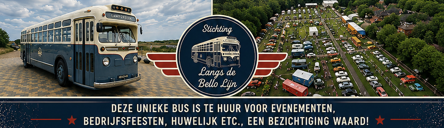 Deze unieke bus is te huur voor evenementen, bedrijfsfeesten, huwelijk etc., een bezichtiging waard!